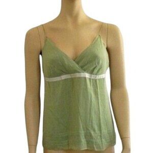 Theory Lara NWT Silk Green Cami Top Medium